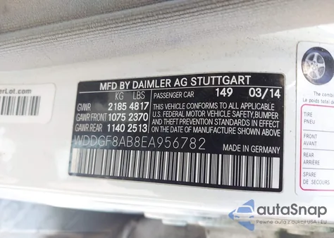 2014 Mercedes-Benz C 300 Luxury 4Matic из США, поврежденный, VIN WDDGF8AB8EA956782